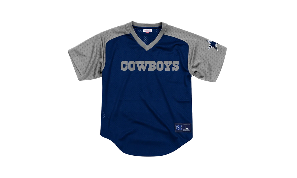NFL Final Seconds Mesh V-Neck Shirt "Dallas Cowboys - Blue" FA87OP DCO A K9A
