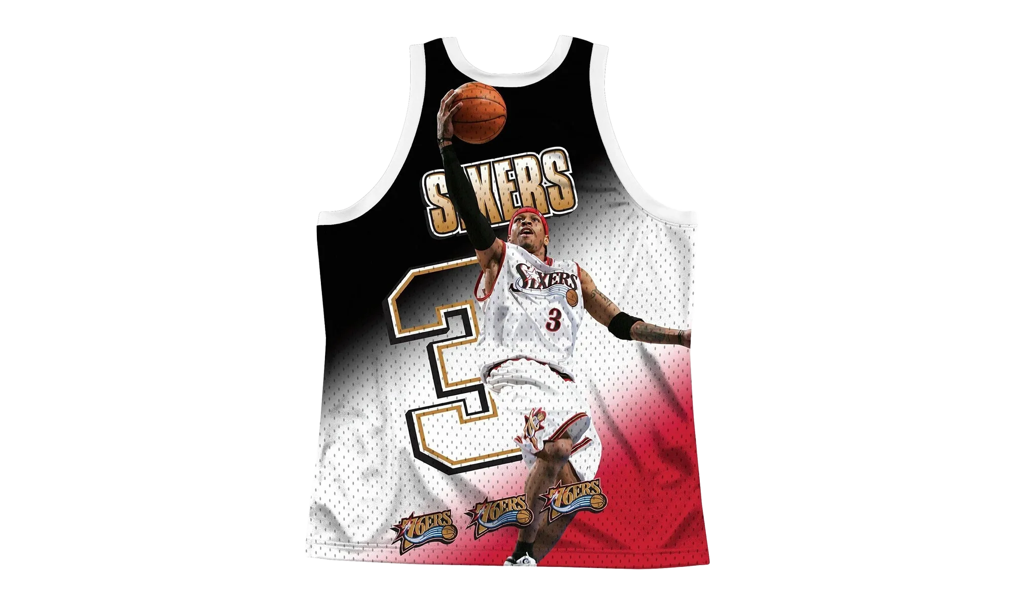 NBA Behind The Back Jersey "Philadelphia 76ers Allen Iverson" MSTKMI19002 P76WHITAIV