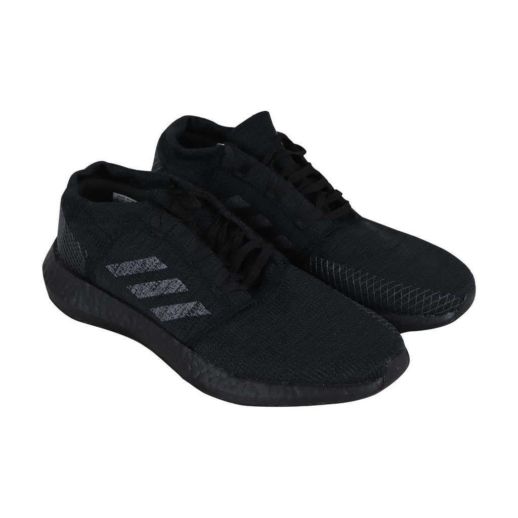 Pureboost Go F35786 Mens Black Canvas Lace Up Lifestyle Sneakers Shoes
