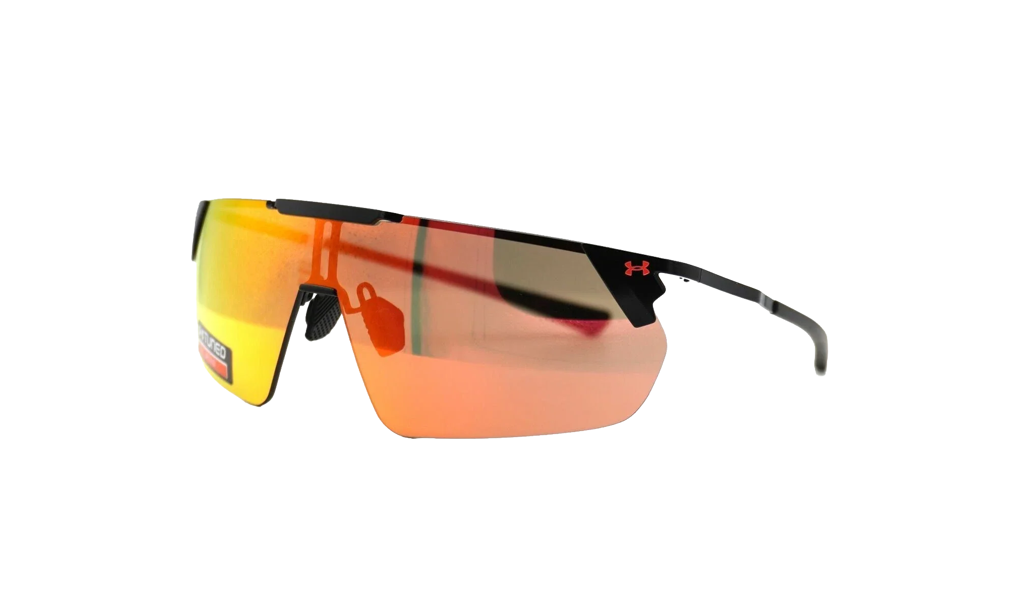 Litewire Shield Sunglasses "Rose Brown Beta Red Mirror - Satin Black" 8600135 010153