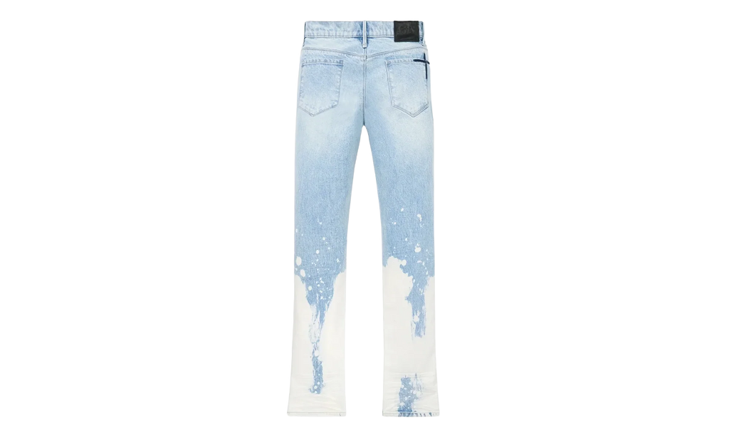 Denis Light Wash Splatter Jeans "Light Blue" MU24D678 B1104WTPSP