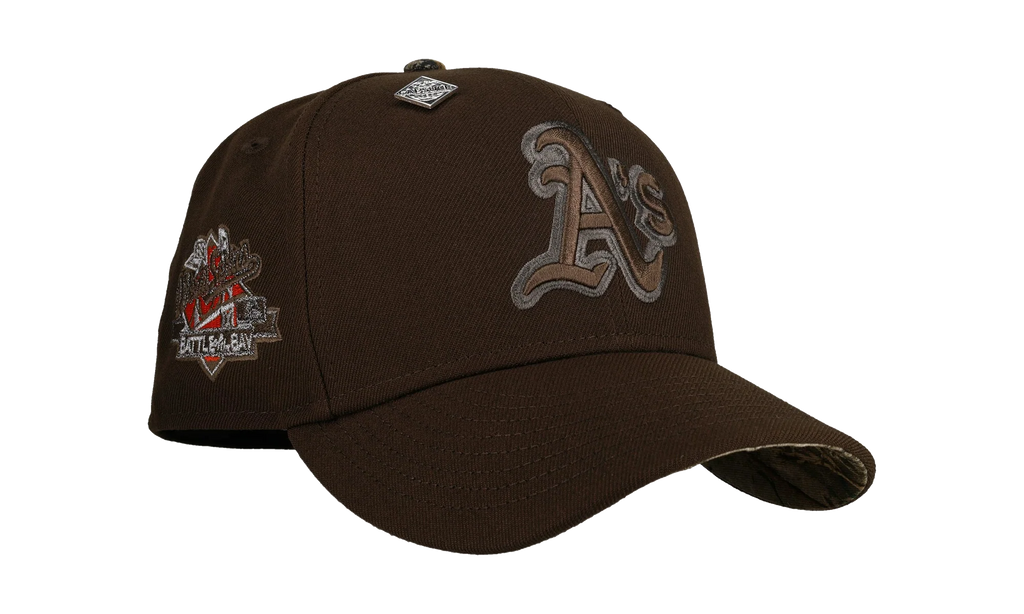 59FIFTY Oakland Athletics 1989 World Series Fitted Hat "Walnut / Real Tree - Visor" NE345