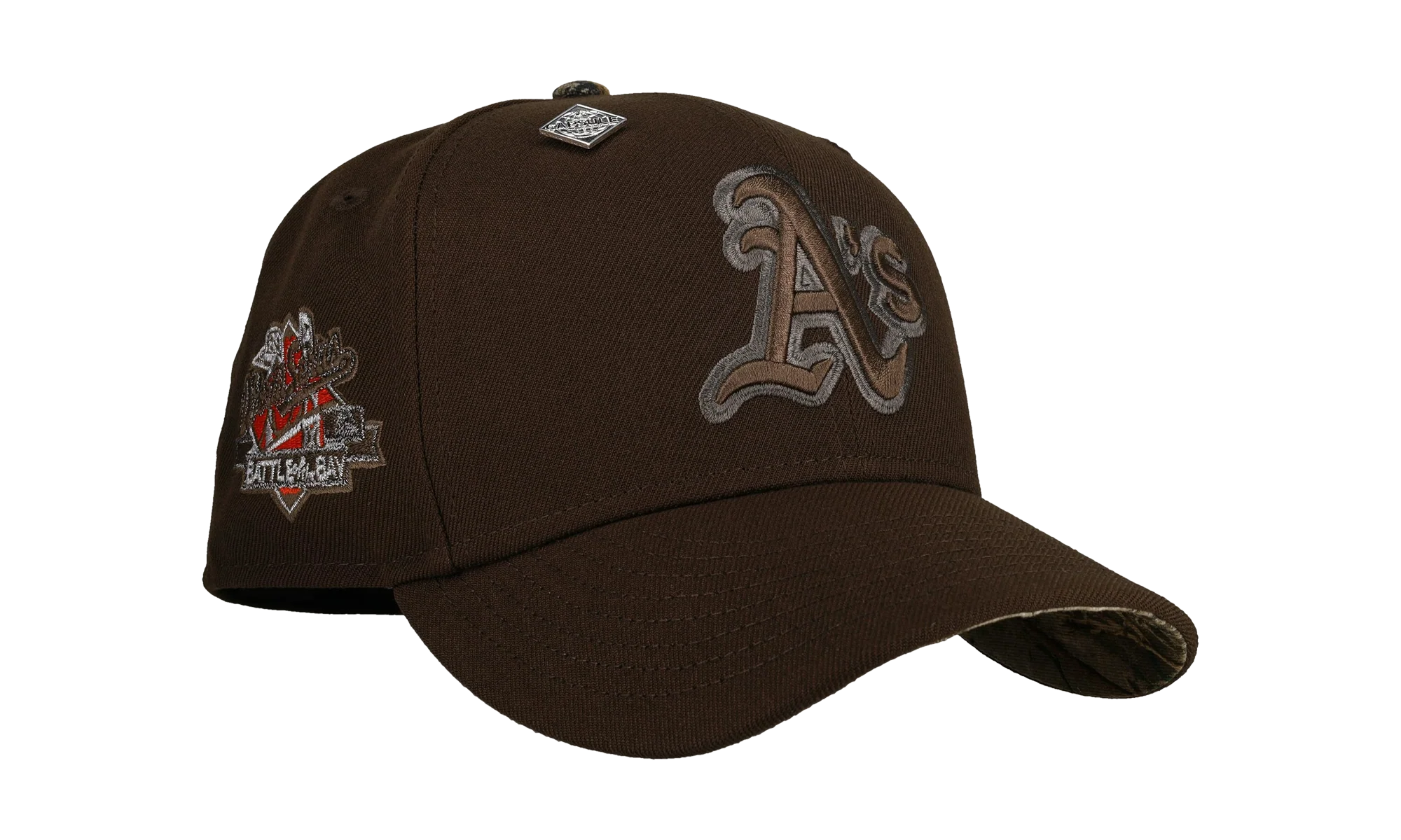 59FIFTY Oakland Athletics 1989 World Series Fitted Hat "Walnut / Real Tree - Visor" NE345
