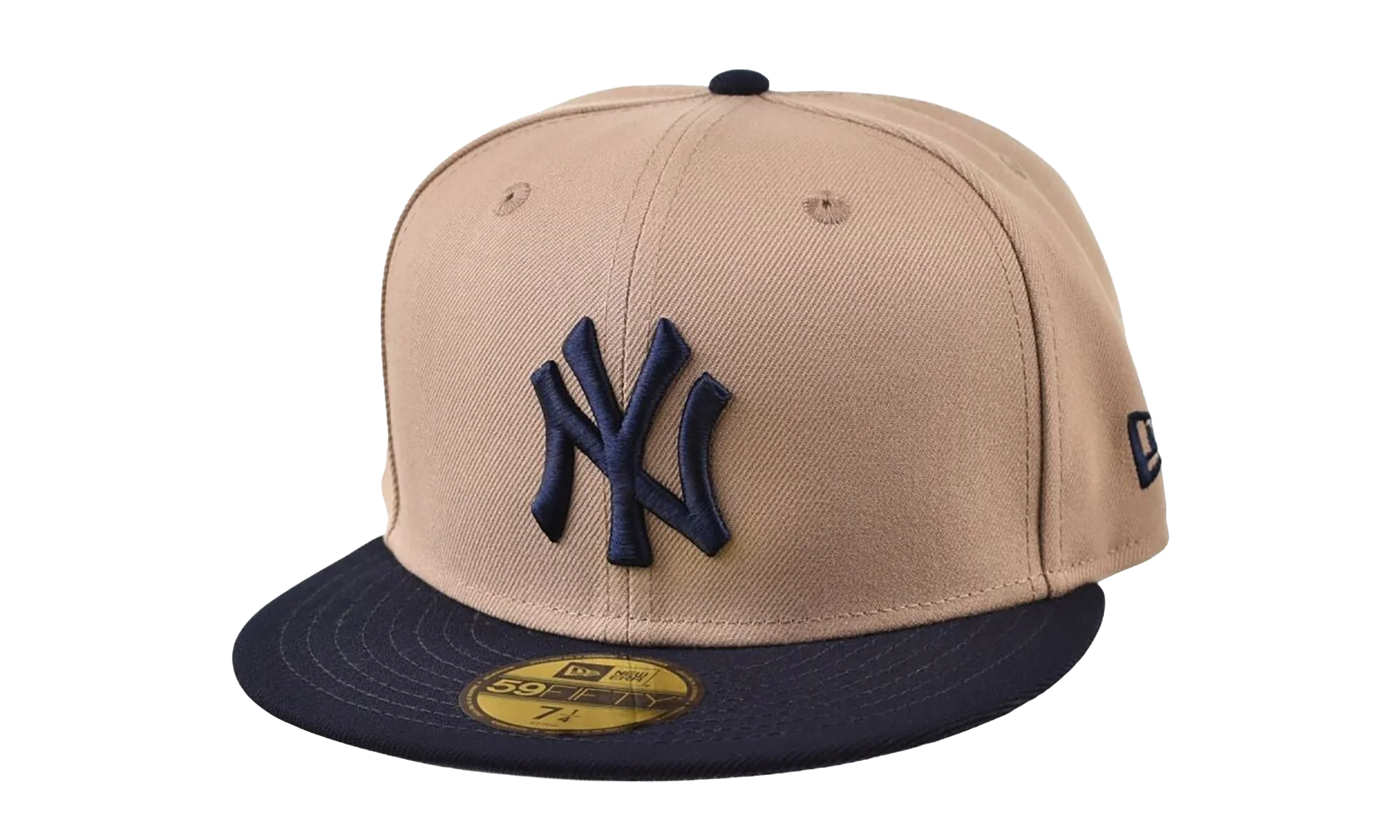 59FIFTY New York Yankees Evergreen Fitted Hat "Beige / Navy" 60551336