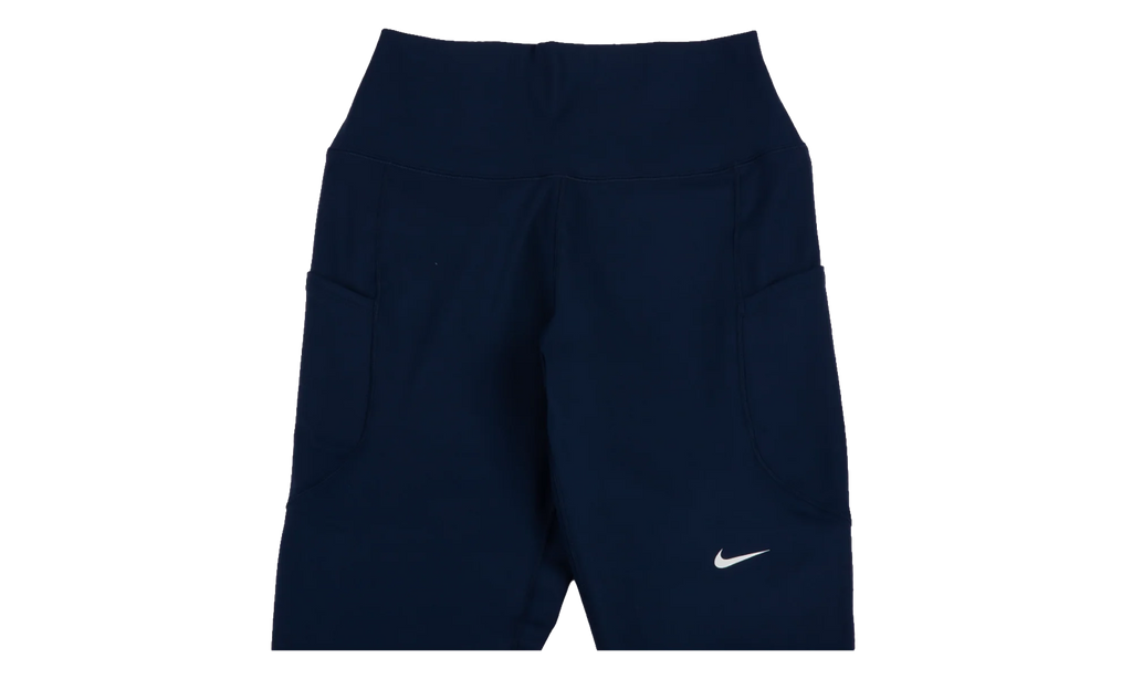 One High-Waisted 7/8 Leggings with Pockets WMNS "Midnight Navy / White" FN3241 413