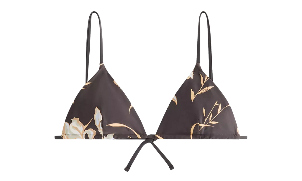 Lucia II Iris Floral Triangle Top WMNS "Dark Grey" KITH121