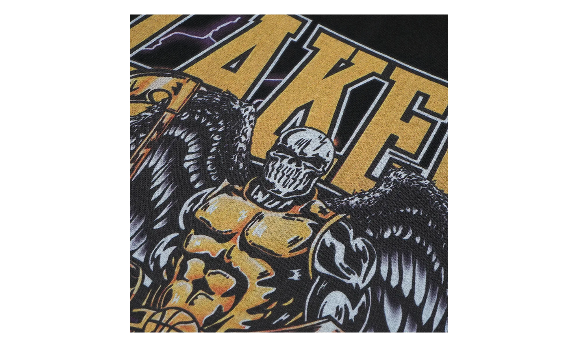 Angel of The City Lakers Short Sleeve Tee "Black" 201NBABLK815M