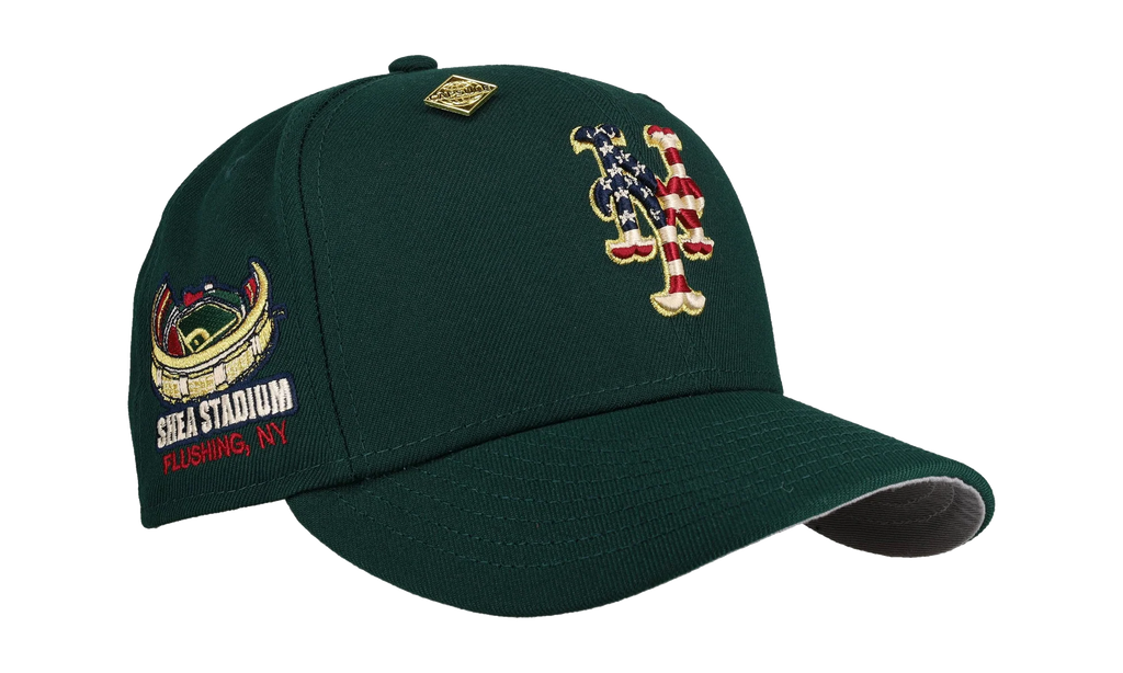 59FIFTY New York Mets USA Shea Stadium Fitted Hat "Green" NE427