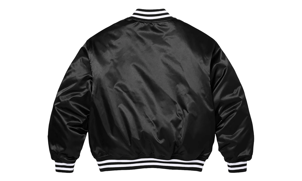 Champion® Satin Varsity Jacket "SS26 - Black" SU27455