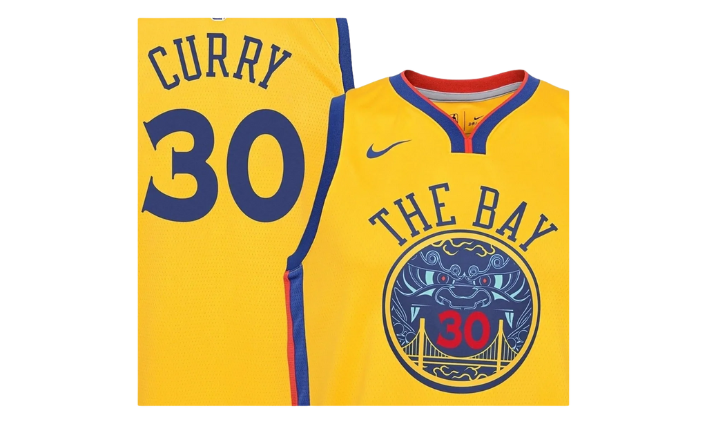 NBA Golden State Warriors Chinese Heritage Jersey "Stephen Curry - Yellow" 9Z2B7BY1P CURRY