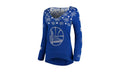 NBA Golden State Warriors V-Neck Sweater WMNS "Snowflake - Blue" STA0618 00001