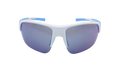 Changeup Dual Sunglasses "Gray Mirror - Shiny White / Carolina Blue" S8650129 039