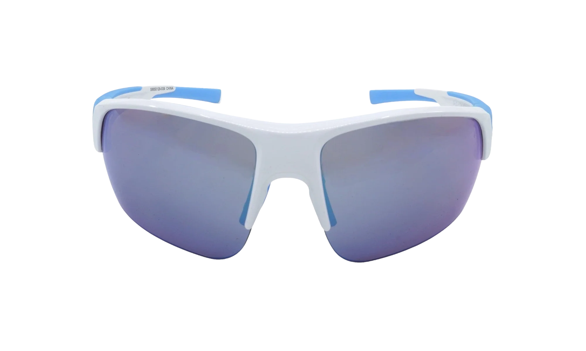 Changeup Dual Sunglasses "Gray Mirror - Shiny White / Carolina Blue" S8650129 039