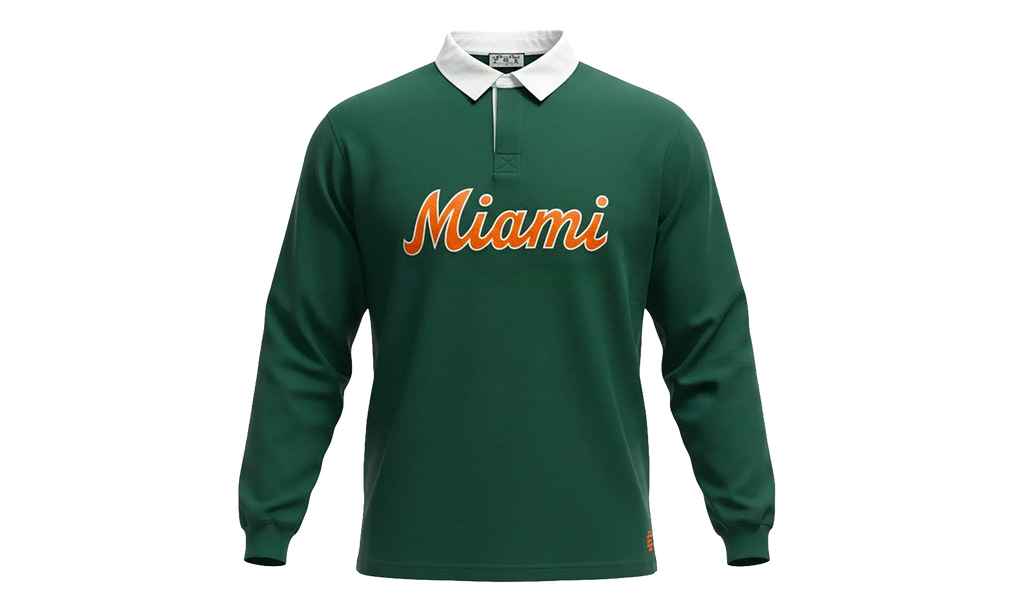 EE RUGBY CORE POLO "MIAMI - Green/Orange" EE741