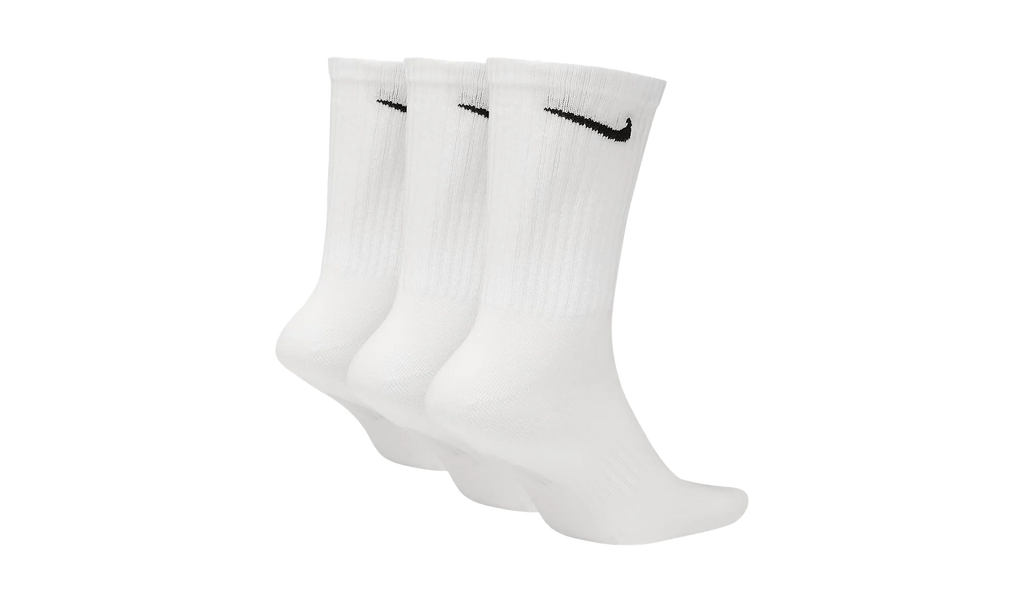 Everyday Lightweight Training Crew Socks (3 Pairs) "White / Black" SX7676 100