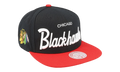 NHL Vintage Script Snapback Cap "Chicago Blackhawks - Black" 6HSSSH22086 CBHBLCK