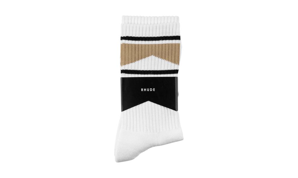 Chevron Sock "White / Yellow / Black" RHSS24S001616052