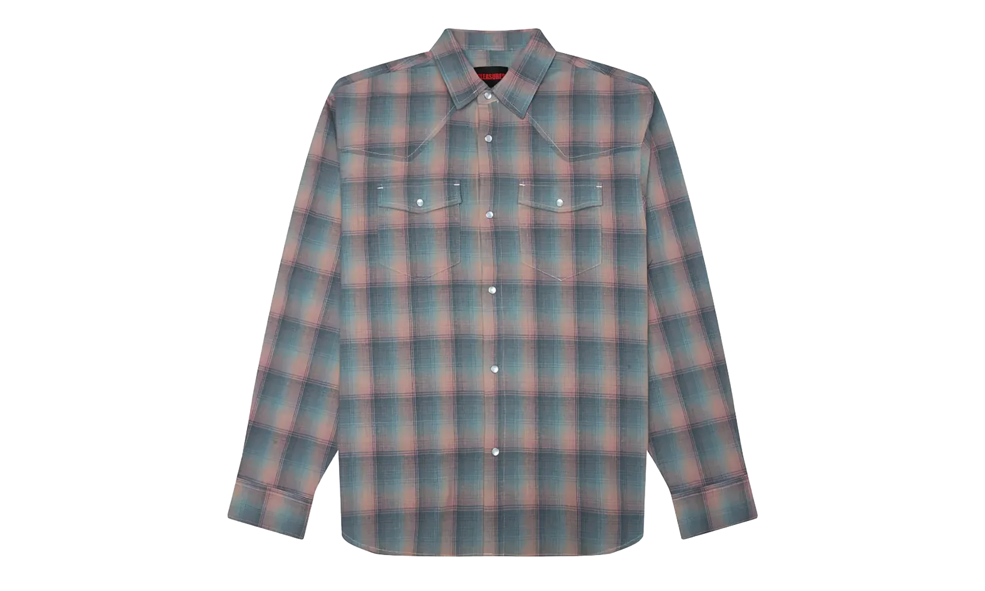 Sender Western LS Woven Button Up "Pink" P26SP029-PNK