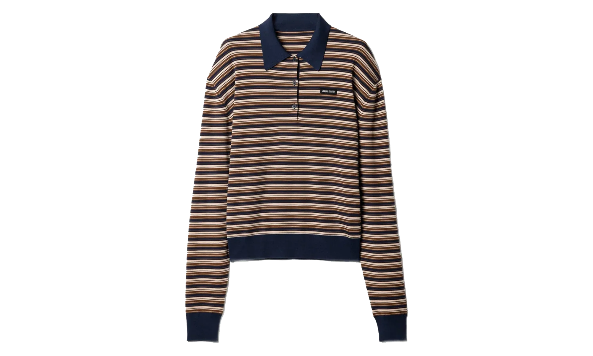 Wool Striped Polo Shirt WMNS "Falbino" MML03V 1844 F0627