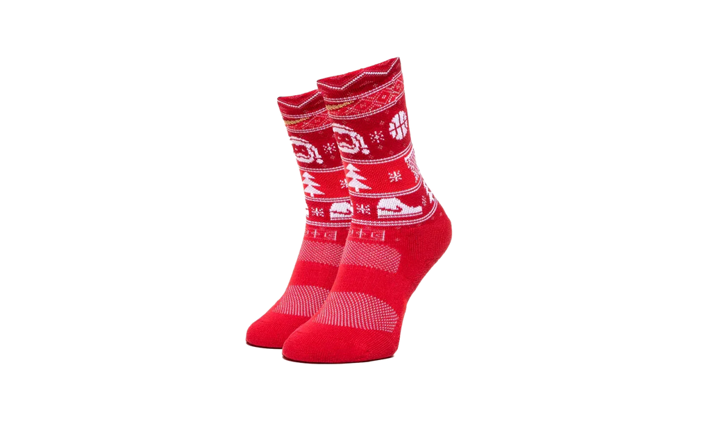 ELITE CHRISTMAS CREW SOCKS GYM "Red/White/Club Gold" SX7866 687