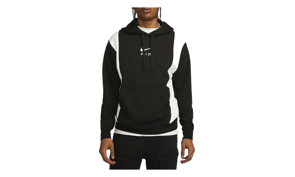 Air Fleece Pullover Hoodie "Black / Summit White" FN7691 010