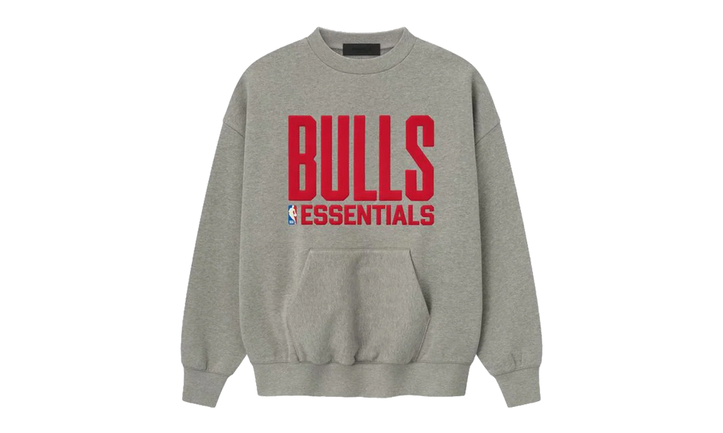 BULLS SPORTS FIT CREWNECK SWEATSHIRT "CONCRETE HEATHER" 192NB256506F
