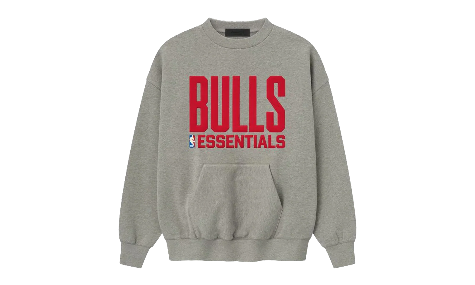 BULLS SPORTS FIT CREWNECK SWEATSHIRT "CONCRETE HEATHER" 192NB256506F