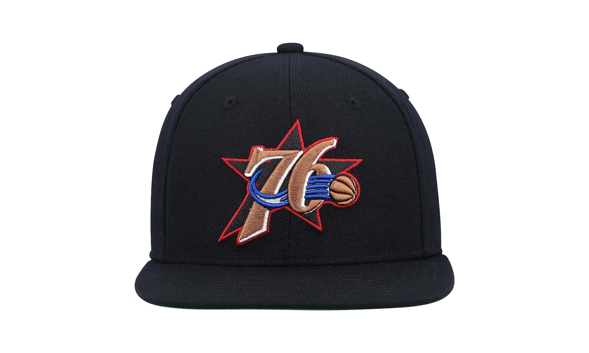 NBA Hardwood Classics Team Ground 2.0 Snapback Cap "Philadelphia 76ers - Black" HHSS3258 P76YYPPPBLCK