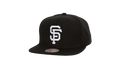 MLB Evergreen Black White Snapback Cap "San Francisco Giants - Black" HS8544 SFGBLCK
