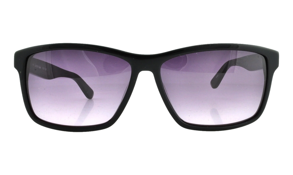 Rectangle Sunglasses "Shiny Black" L705S-001