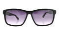 Rectangle Sunglasses "Shiny Black" L705S-001