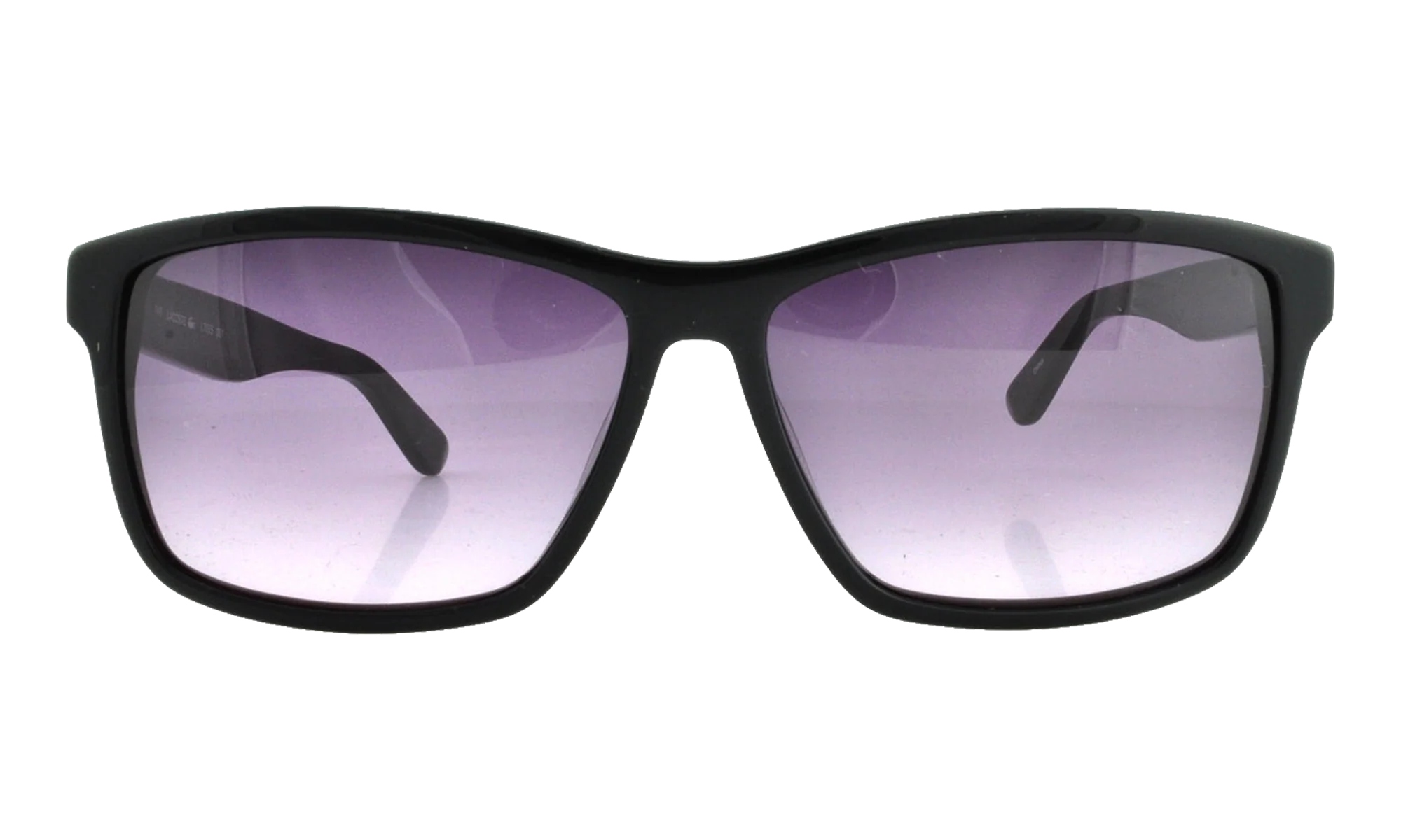 Rectangle Sunglasses "Shiny Black" L705S-001