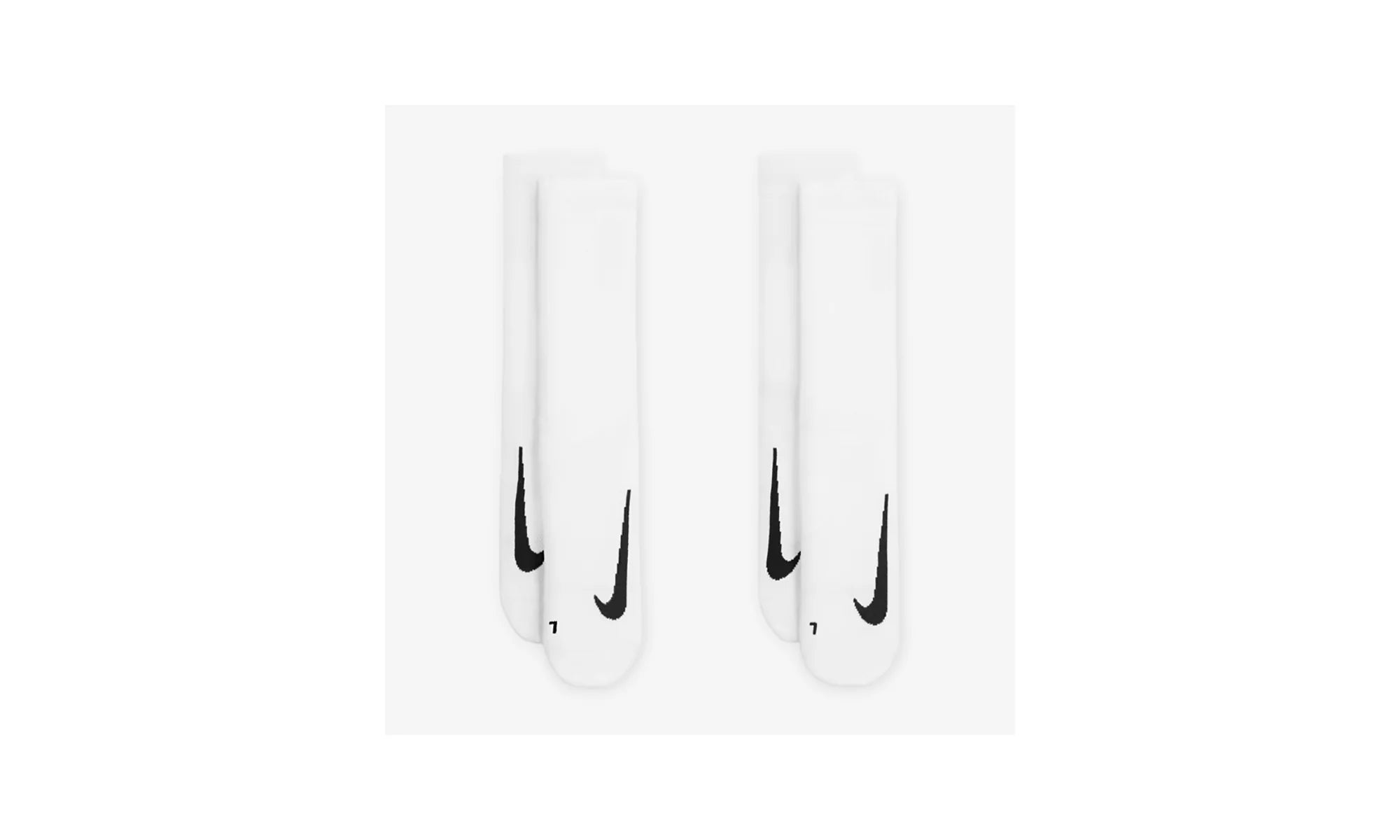 Multiplier Crew Socks (2 Pairs) "White / Black" SX7557 100