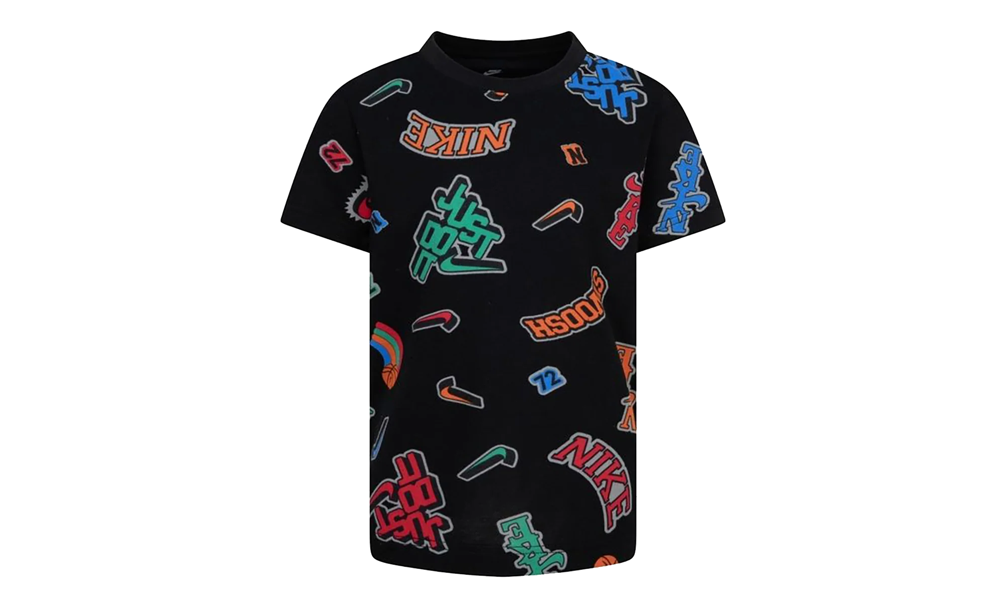 Swoosh 'Just Do It' Tee GS "Black / Multicolor" 86M360 023