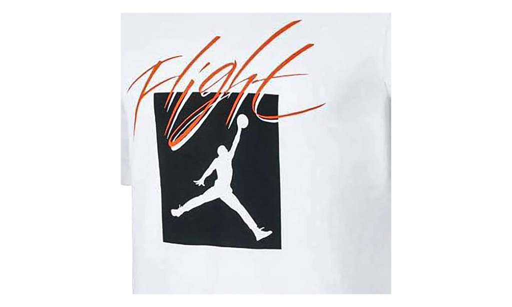 Air Jordan Jumpman Flight Short Sleeve Tee "White" AT8958 100