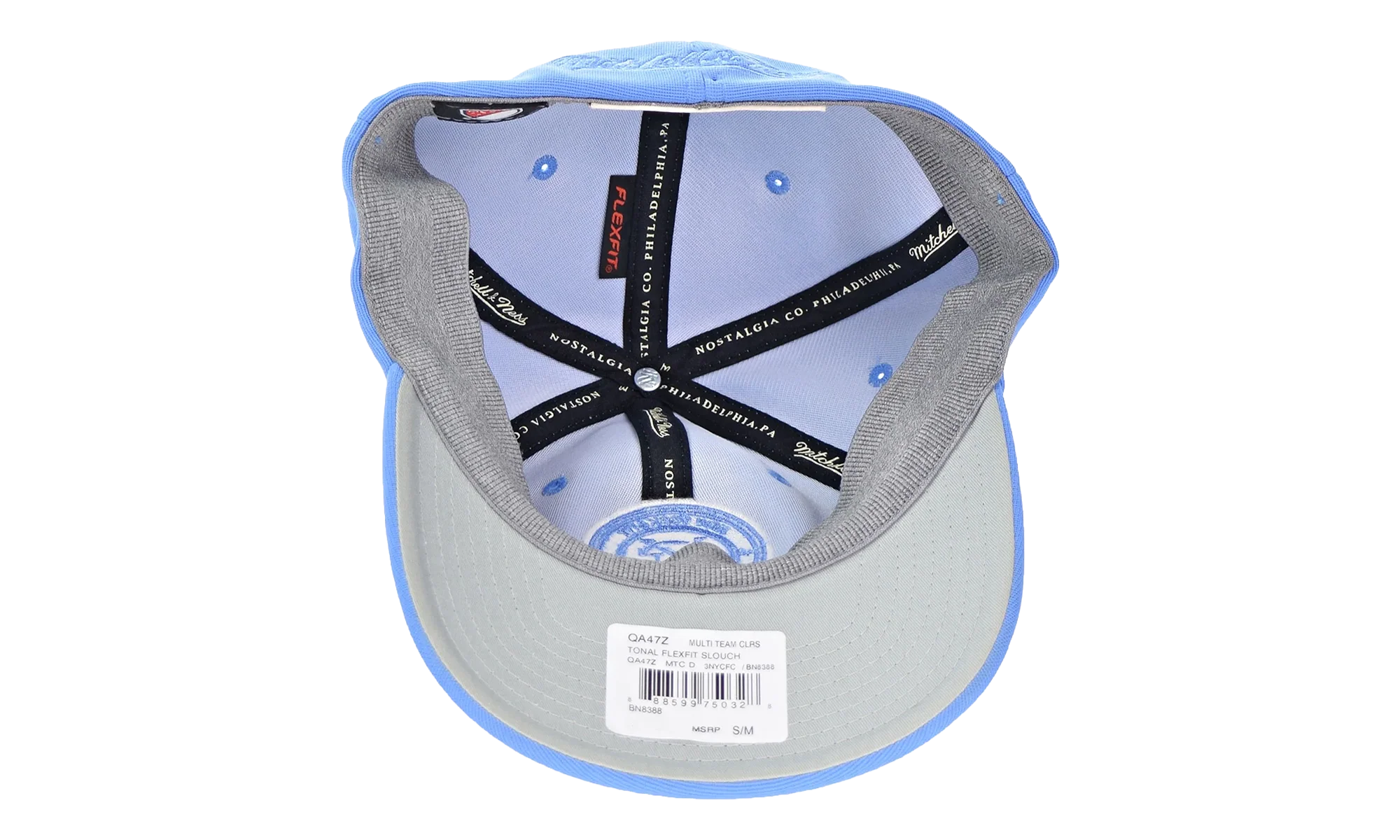 MLS New York City Football Club Tonal Flex Fit Slouch Cap "Blue" QA47Z 3NYCFC