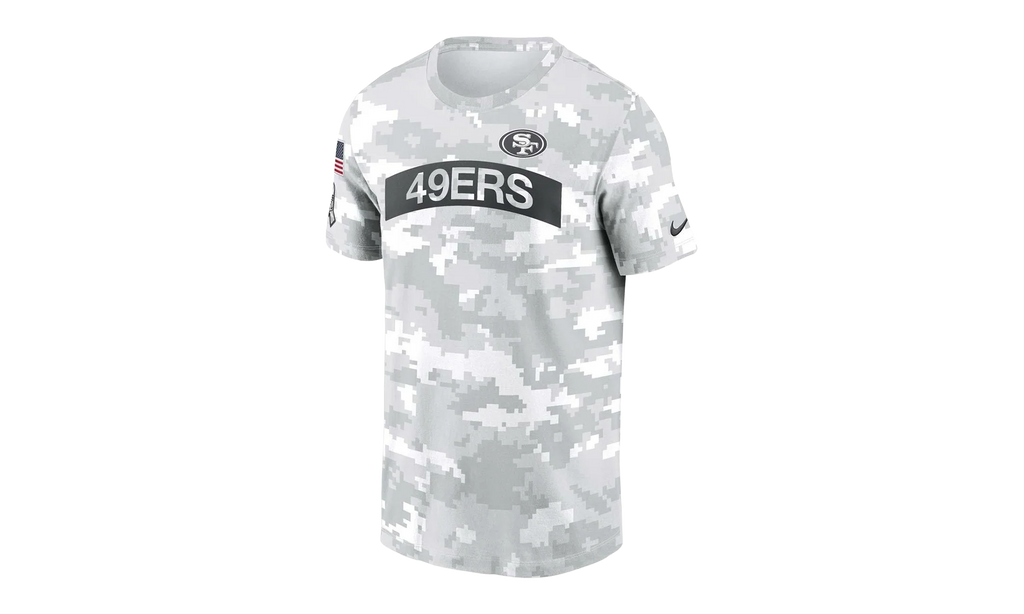 SALUTE TO SERVICE LOGO T-SHIRT "NFL SAN FRANCISCO 49ERS - White Camo" 02G7 10A A2T ZGQ