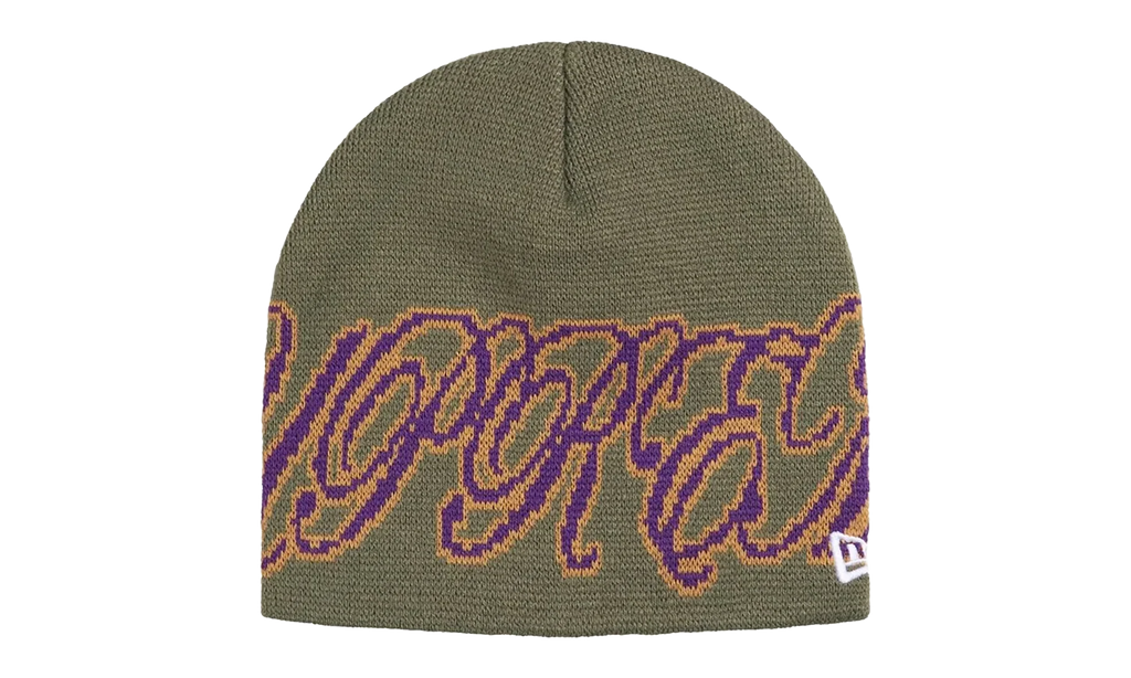 New Era Cursive Beanie "SS26 - Olive" SU27255