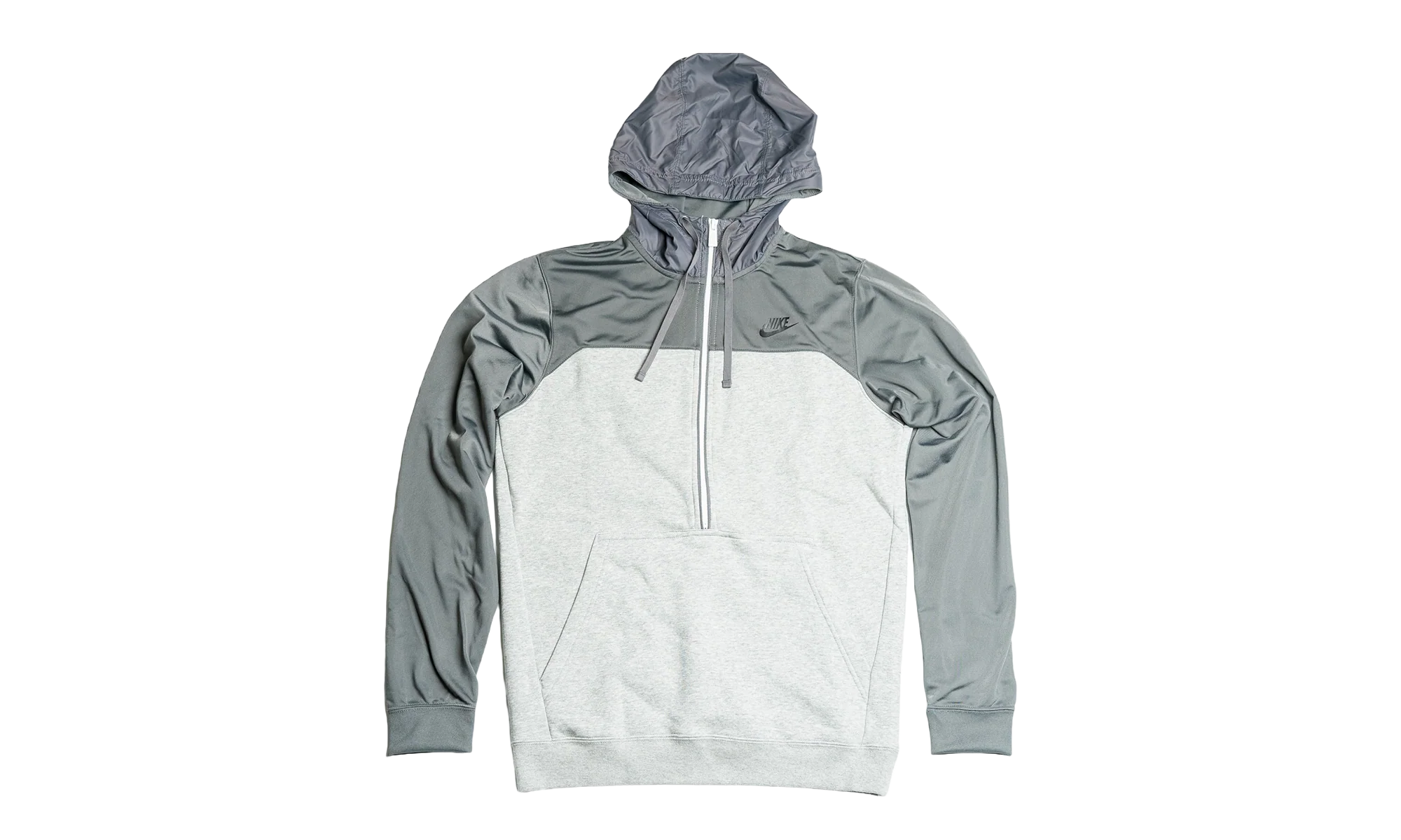 Sportswear Fleece 1/2-Zip Hoodie "Heather Grey Charcoal" CU0122 063