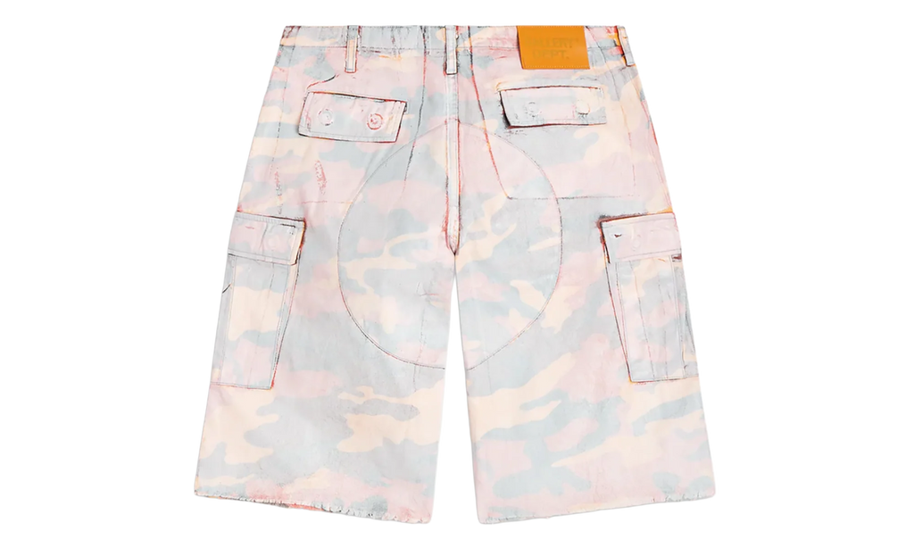 Camo Cut Off Short "Orange" GD047