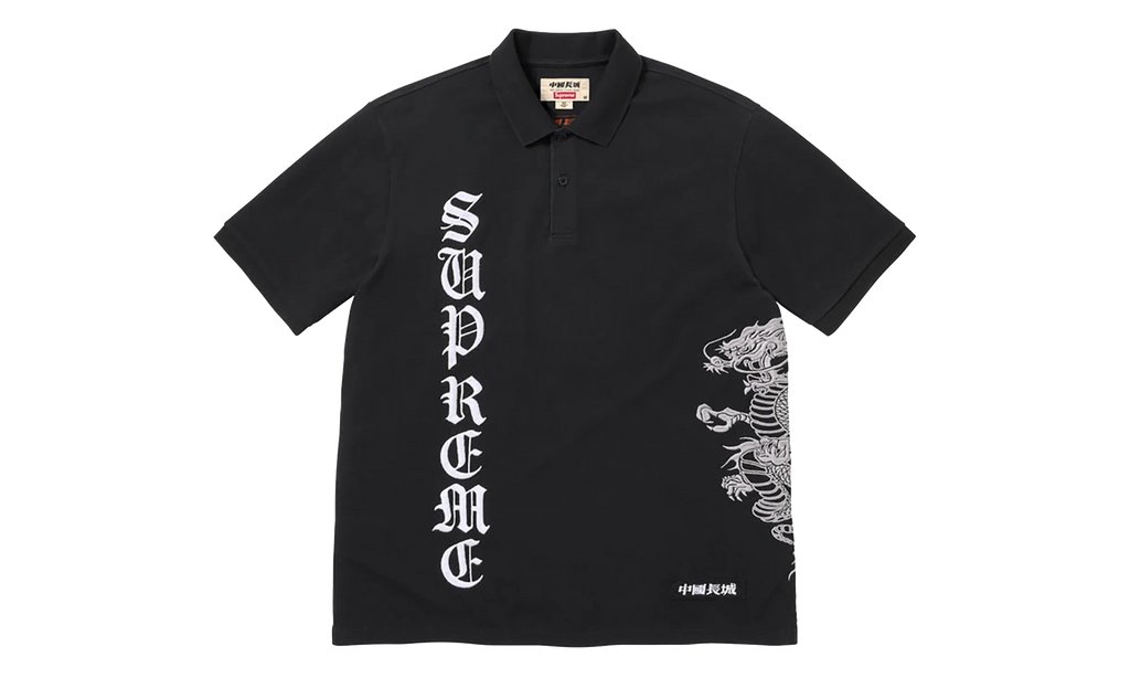 The Great China Wall Dragon Polo "SS26 - black" SU27347