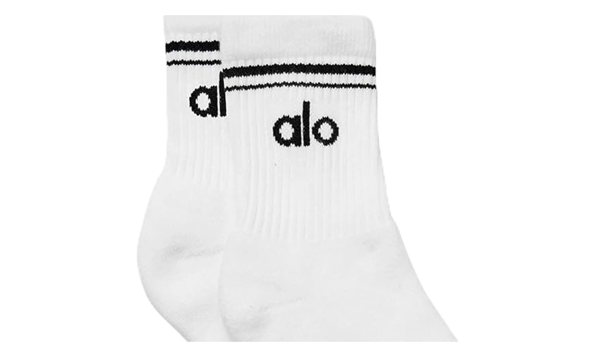 Half-Crew Throwback Sock "White / Black" ALO01