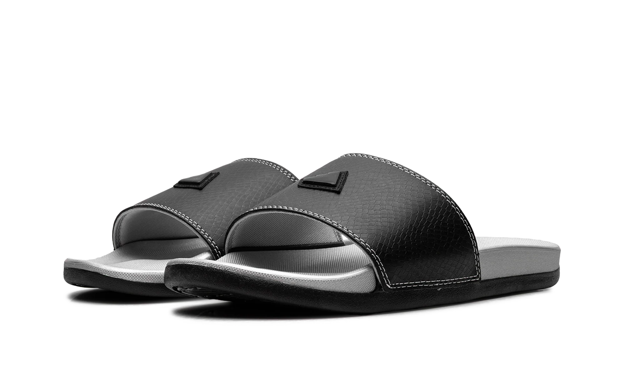 Adilette Comfort Slides "Core Black Silver Metallic" JQ2254