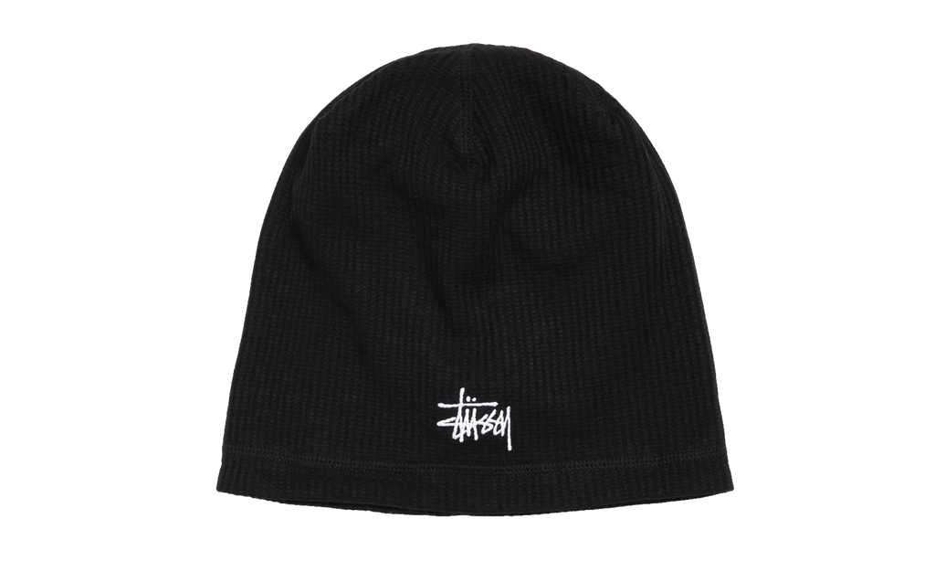 WAFFLE SKULLCAP "Black" STUS354