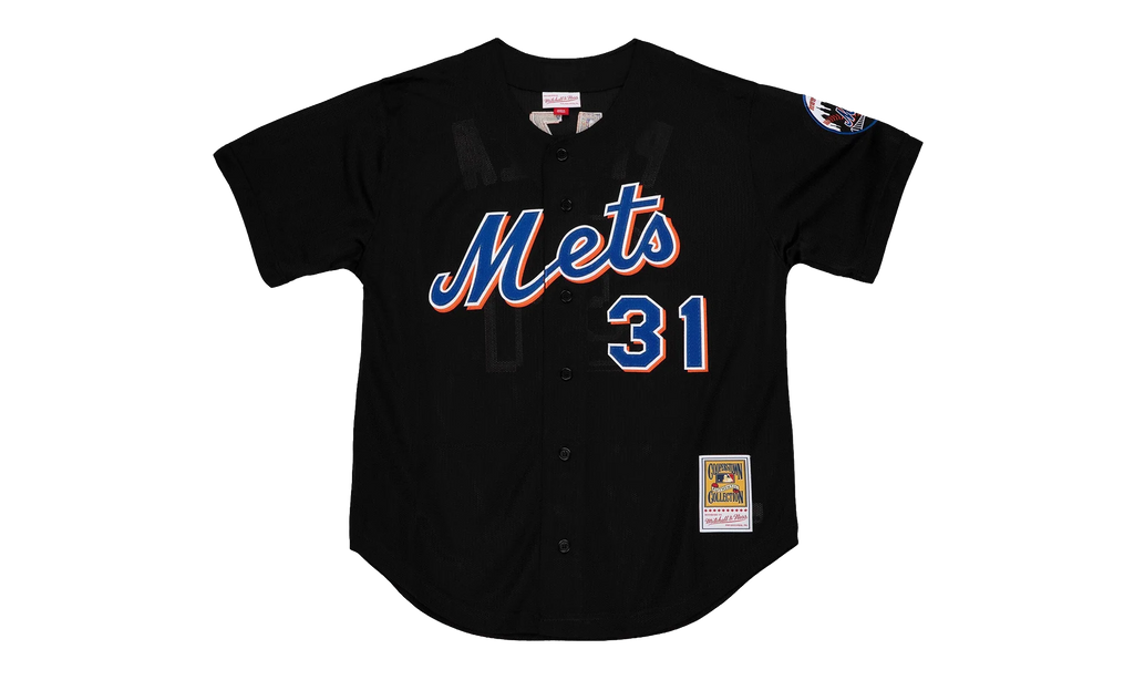 MLB Mike Piazza Jersey "2000 New York Mets - Black" ABBF7117 NYM00MPIBLCK