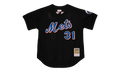 MLB Mike Piazza Jersey "2000 New York Mets - Black" ABBF7117 NYM00MPIBLCK