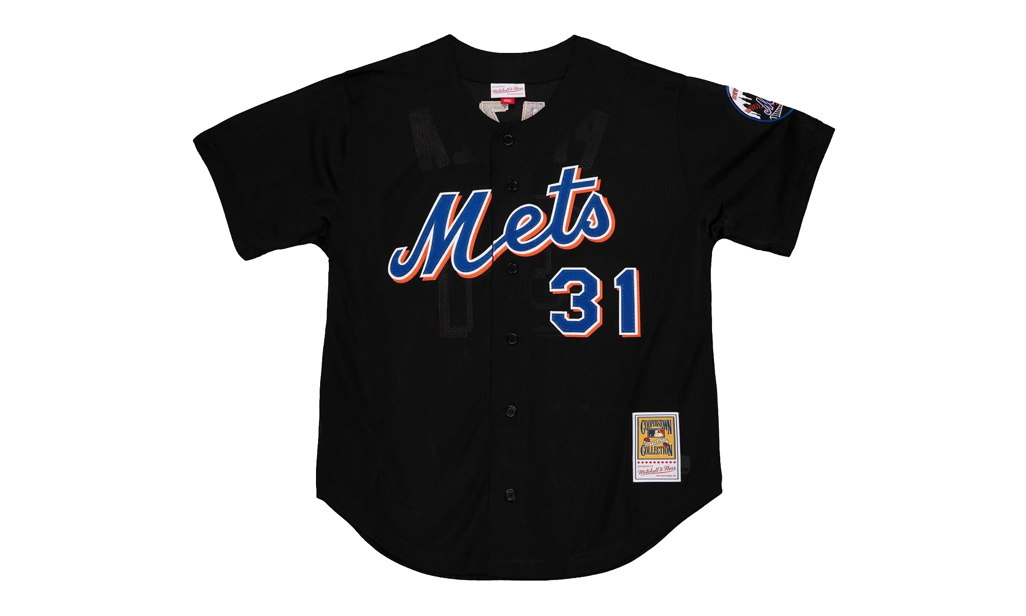 MLB Mike Piazza Jersey "2000 New York Mets - Black" ABBF7117 NYM00MPIBLCK