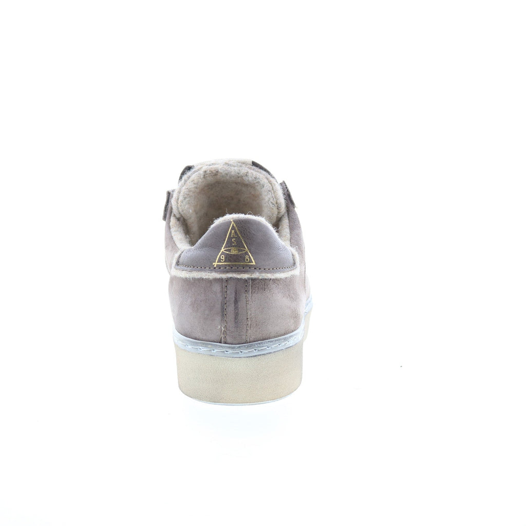 Flanch Mens Gray Leather Lace Up Lifestyle Sneakers Shoes