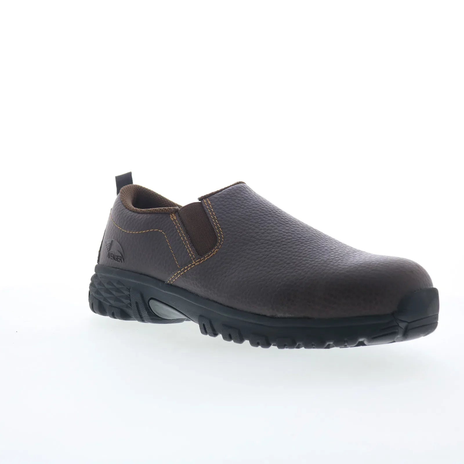 Avenger Flight Slip-On Alloy Toe A7000 Mens Brown Wide Work & Safety Shoes