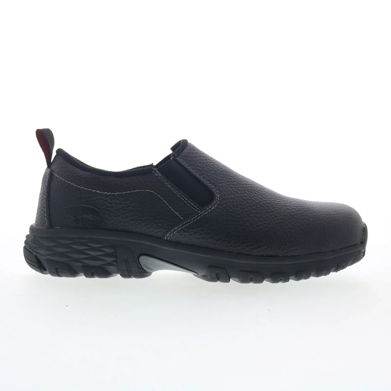Avenger Flight Slip-On Alloy Toe A7001 Mens Black Wide Work & Safety Shoes